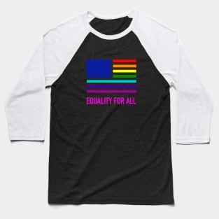 Gay Pride US Flag shirt Baseball T-Shirt